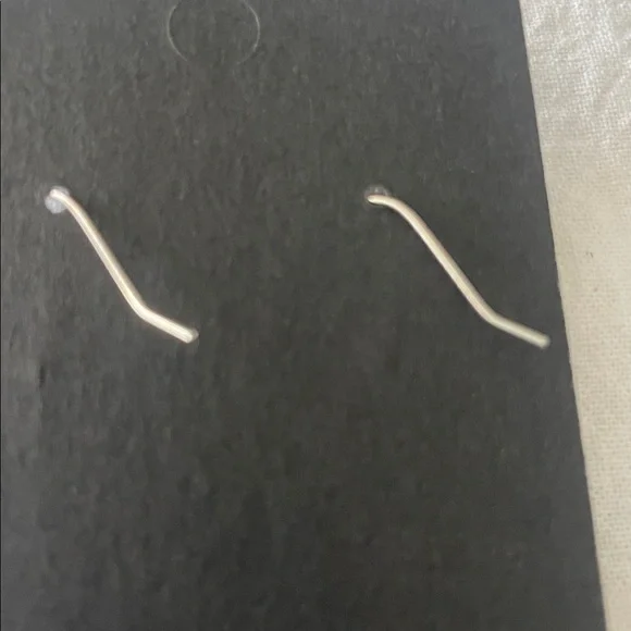 Elegant Silver Dangle Earrings - Picture 3 of 3